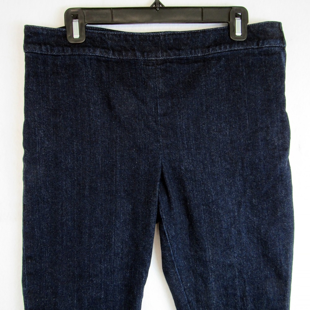Talbots Jeans Classic Side Zip Skinny Capri Dark Wash Women's Size 12/31